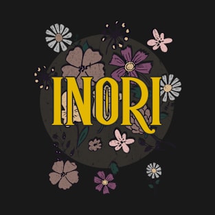 Aesthetic Proud Name Inori Flowers Anime Retro Styles T-Shirt