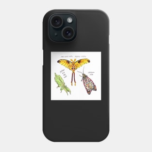 Bugs Trio colouring pencil and pen illustration Phone Case