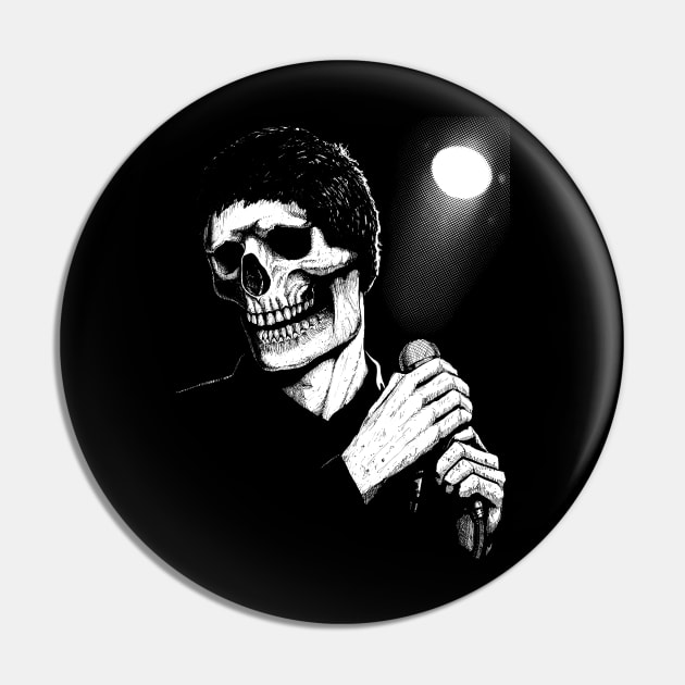 Musician skull Pin by grimsoulart