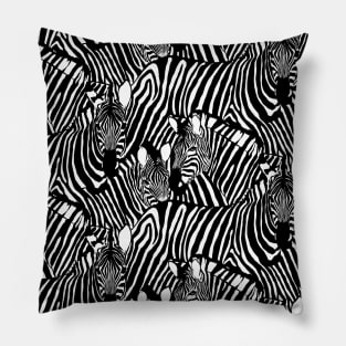 Black and White Zebra Pillow