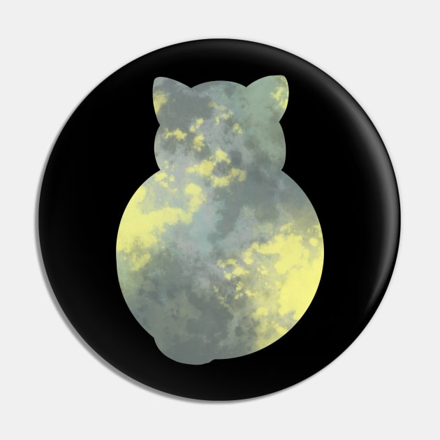 Moon Cat Pin by Trizi‘s Art