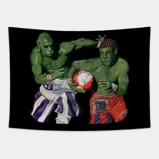 Gladiator Football Fantasy Monsters Extreme Sport Tapestry