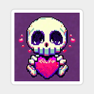 I heart skull Magnet