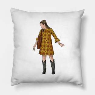 Villanelle - Killing Eve,illustration, poster, wall art, Jodie, Sandra, outfit, fashion, perfume, sorry baby, suit, dress Pillow