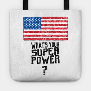 USA What's your superpower flag? Tote