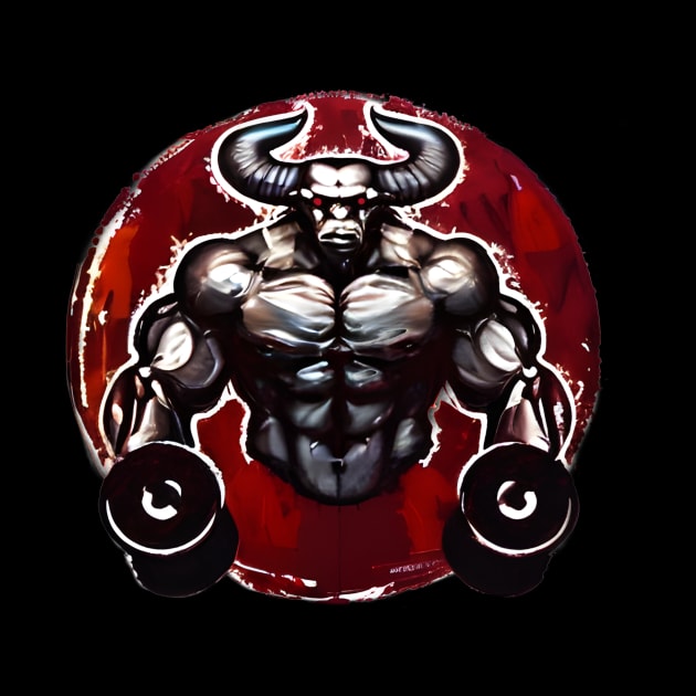 Muscular bull by Dope_Design