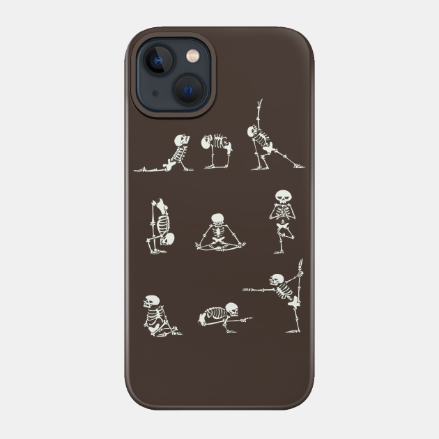 Skeleton Yoga - Skeleton - Phone Case