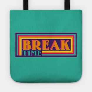 Break Time Vaporwave Tote