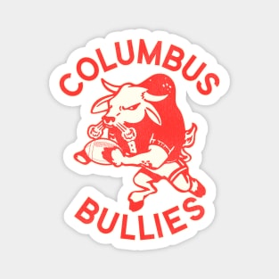 Defunct Columbus Bullies Football Team Magnet