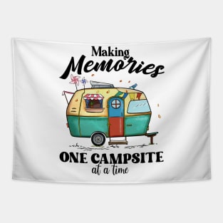 Making Memories one campsite at a time Explore the Wild Camping Adventure Novelty Gift Tapestry