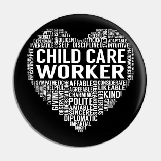 Child Care Worker Heart Pin