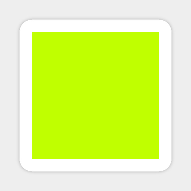 Bitter Lime Neon Green Yellow Solid Color Neon Green Magnet Teepublic
