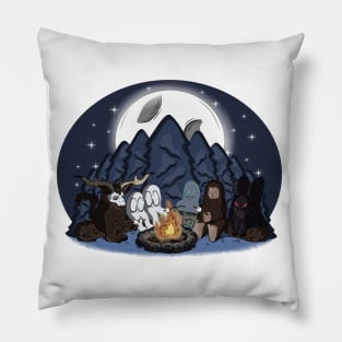 Cryptid Campfire Pillow