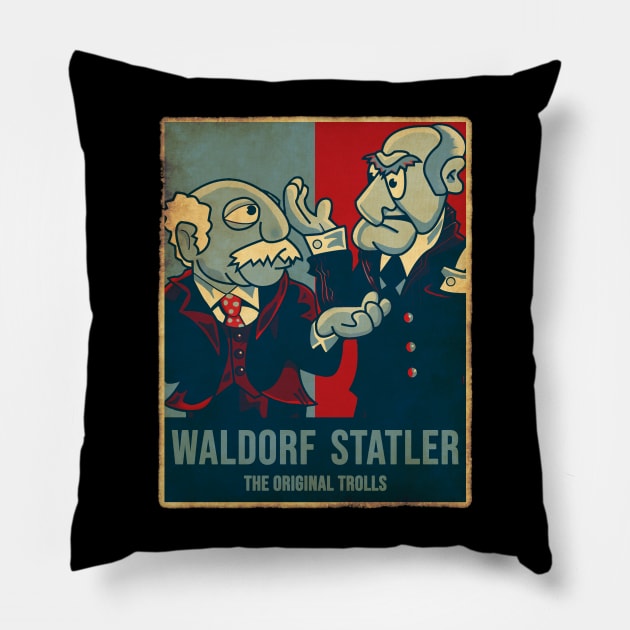 Waldorf and Statler Pillow by Putragatot