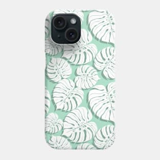 Palm monstera seamless pattern Phone Case