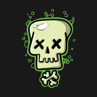 Toxic Skull Green T-Shirt