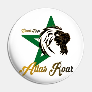 gold Atlas Lion King Morocco Pride Gift Soccer Morocan Pin