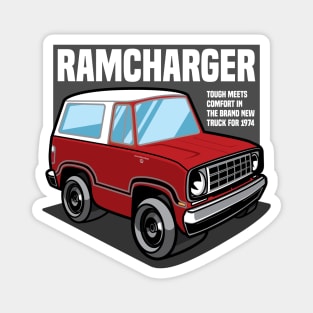 Bright Red Ramcharger - 1974 Magnet