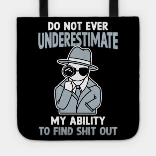 Private Investigator, Spying, True Crime Tote