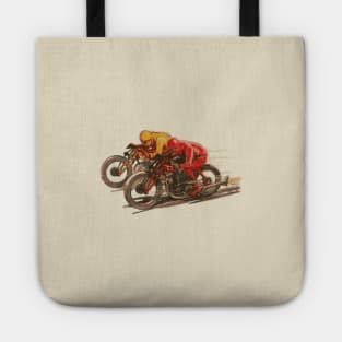 Vintage Motorcycle Racing Tote