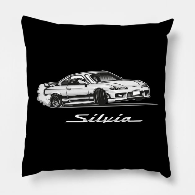 Nissan Silvia s15 Pillow by JDMAPEX