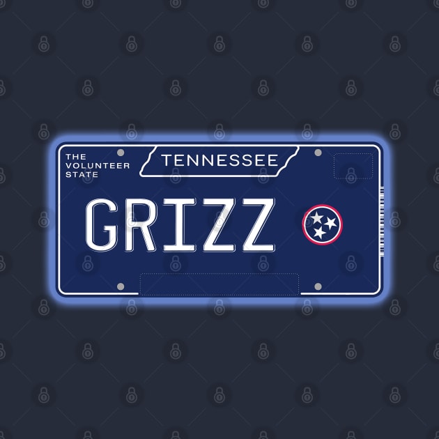 TN License Plate- GRIZZ by AR100AR