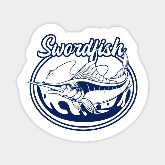 Sword Fish 2.5 Magnet by Harrisaputra