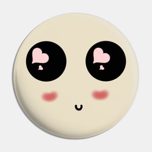 Cute love heart eyes Pin