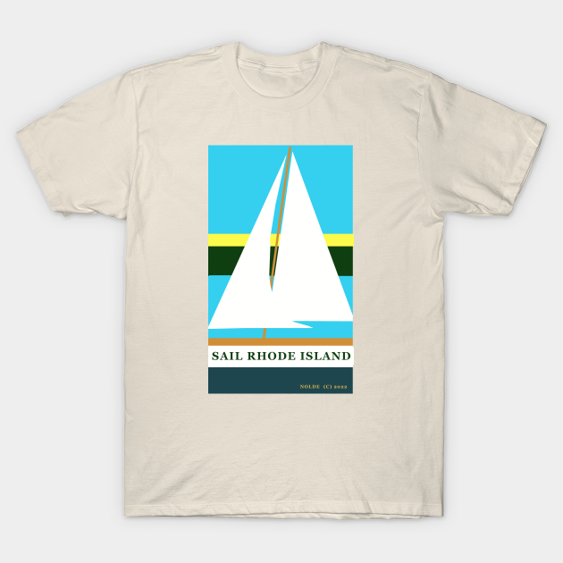 Discover Sail Rhode Island - Rhode Island - T-Shirt