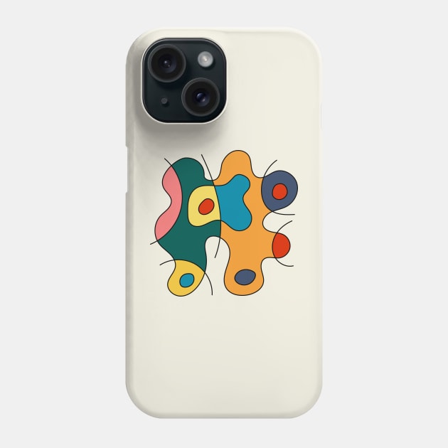 Surreal Amoeba #13 (Miro Inspired) Phone Case by n23tees