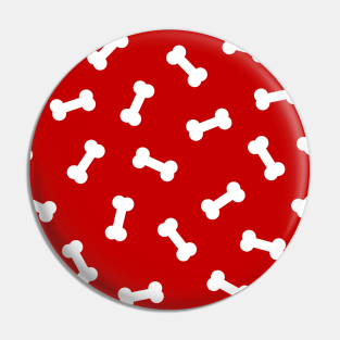 Red Dog Treat Pattern Pin