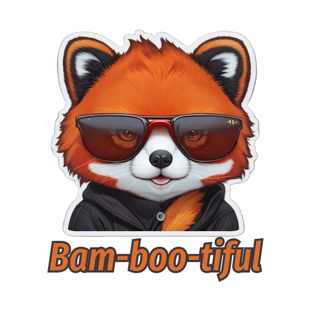 Bam-boo-tiful - Red Panda by Thompson Prints