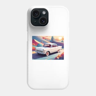 Retro Car Vector Art: Photorealistic Masterpiece in Isometric Design (326) Phone Case