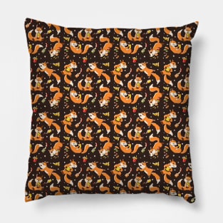 Pattern Fast Food Foxes by Tobe Fonseca Pillow