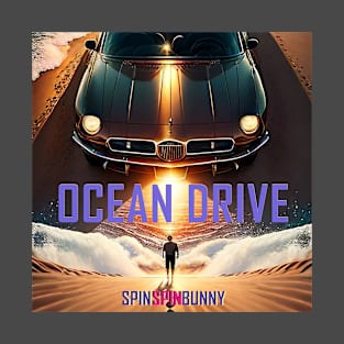 SpinSpinBunny Single 'Ocean Drive' Artwork T-Shirt