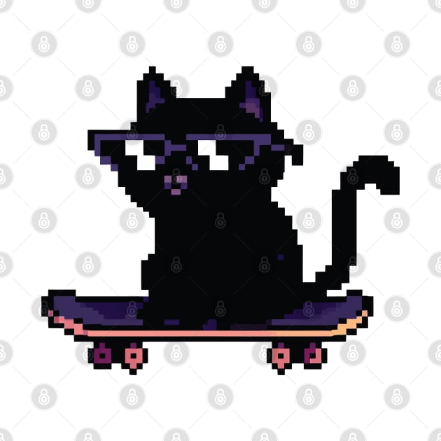 cat skating by Catartvip