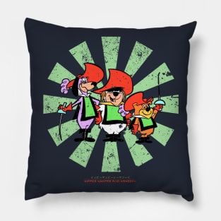 Yippee Yappee And Yahooey Retro Japanese Pillow