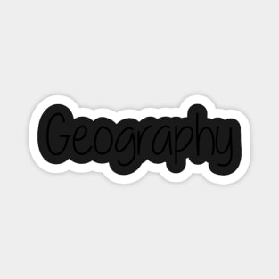 School Subject Sticker - Geography Magnet