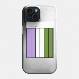 GENDERQUEER love always wins Phone Case