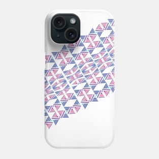 Triangle purple geometric pattern Phone Case