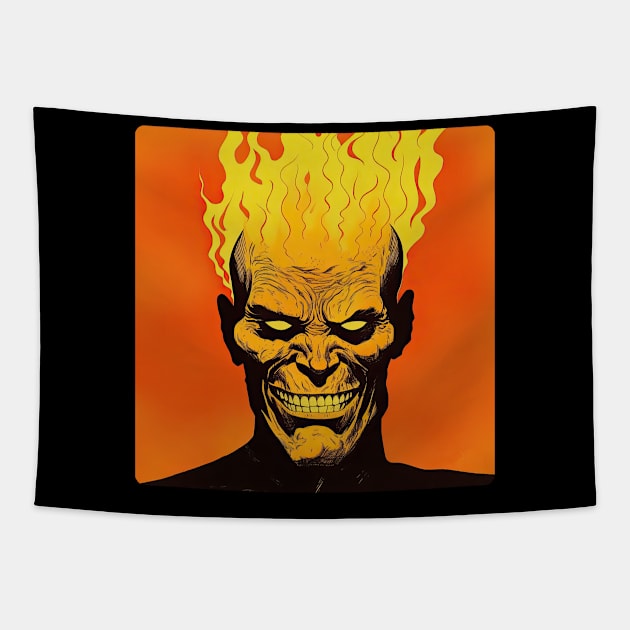 Flame head 1 Tapestry by obstinator