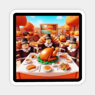 Roblox thanksgiving day Magnet