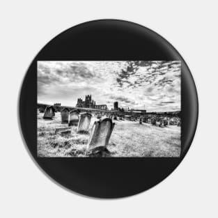 Whitby Abbey And Graveyard Of St Mary's Church Pin