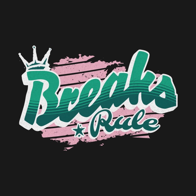 BREAKS - Rule (Teal/cotton candy pink) by DISCOTHREADZ 