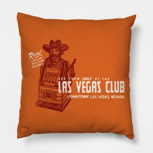 Retro Vintage The Las Vegas Club Casino Pillow