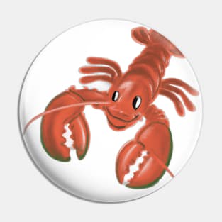 Cute Lobster Drawing Pin