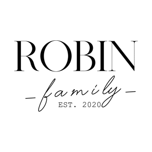 Robin Family EST. 2020, Surname, Robin T-Shirt