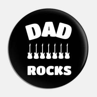 Rock And Roll Dad Happy Fathers Day Pin