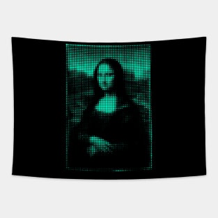 Mona Lisa Da Vinci Dots Graphic Design Tapestry
