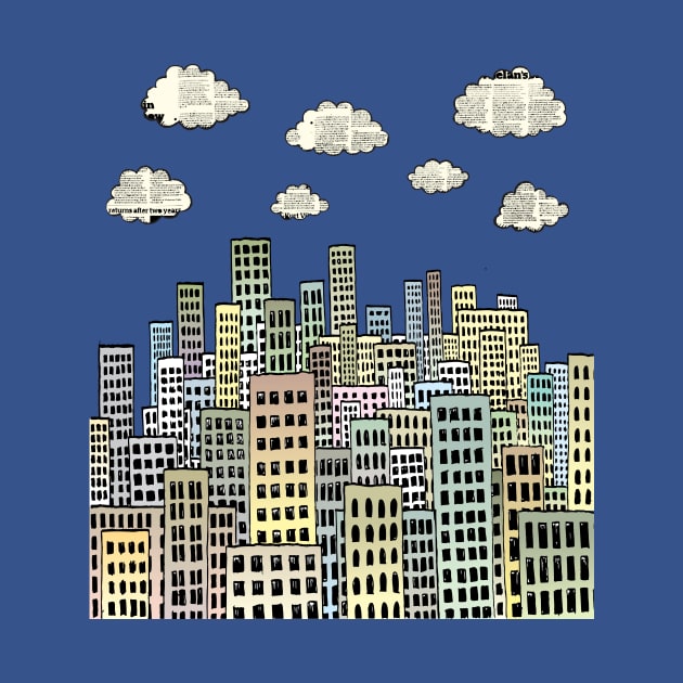 The city of paper clouds by mangulica